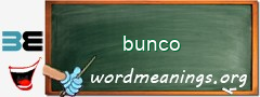 WordMeaning blackboard for bunco